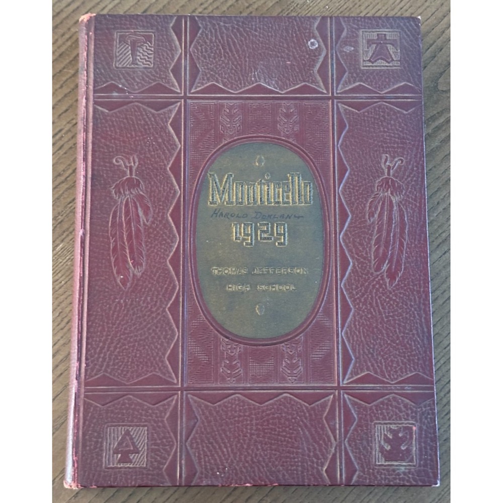 1929 Thomas Jefferson High School Council Bluffs IA Monticello Yearbook Sports